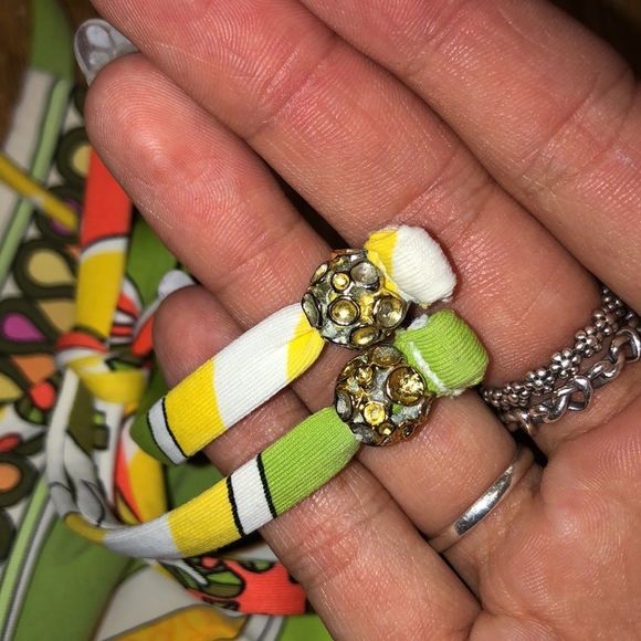 Trina Turk Colorful Abstract String Bikini/ Swim Top - Picture 4 of 6